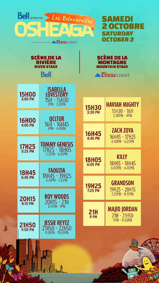 OSHEAGA Get Together | October 1-3, 2021 @ Parc Jean-Drapeau 2