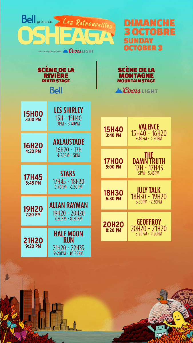 OSHEAGA Get Together | October 1-3, 2021 @ Parc Jean-Drapeau 3