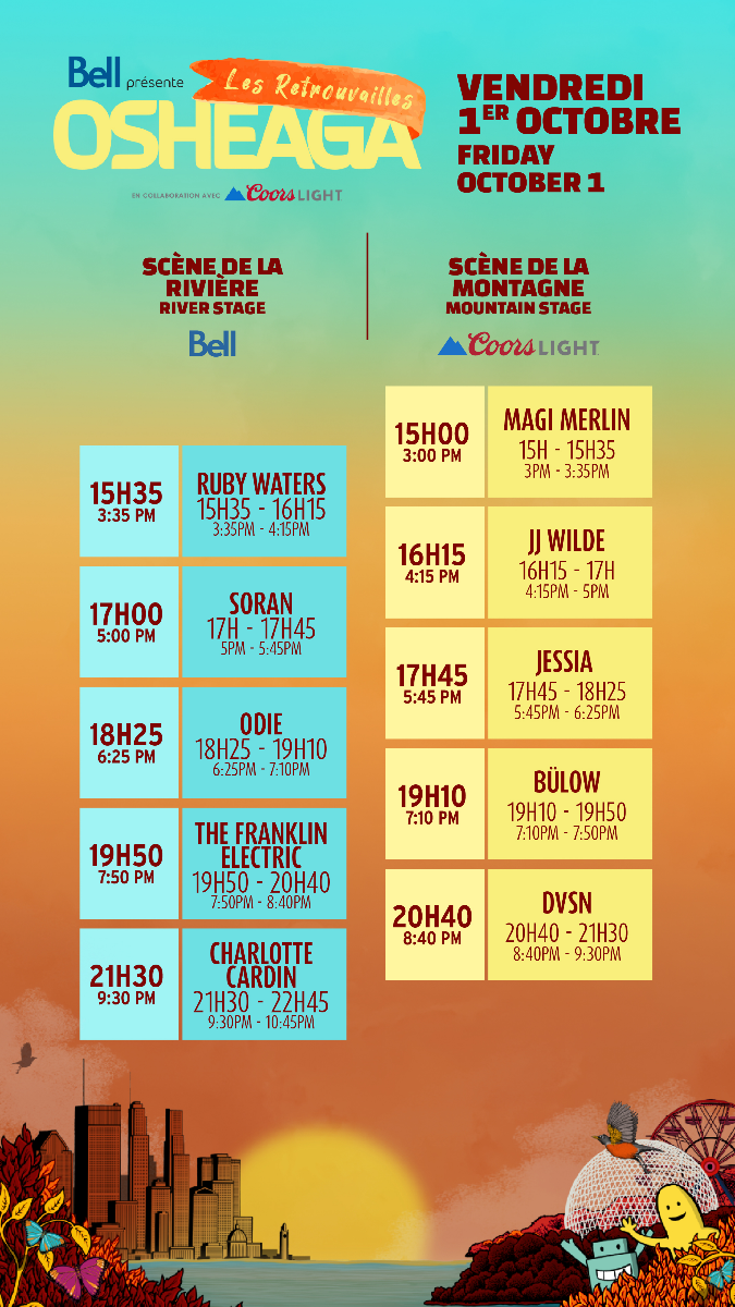 OSHEAGA Get Together | October 1-3, 2021 @ Parc Jean-Drapeau 1