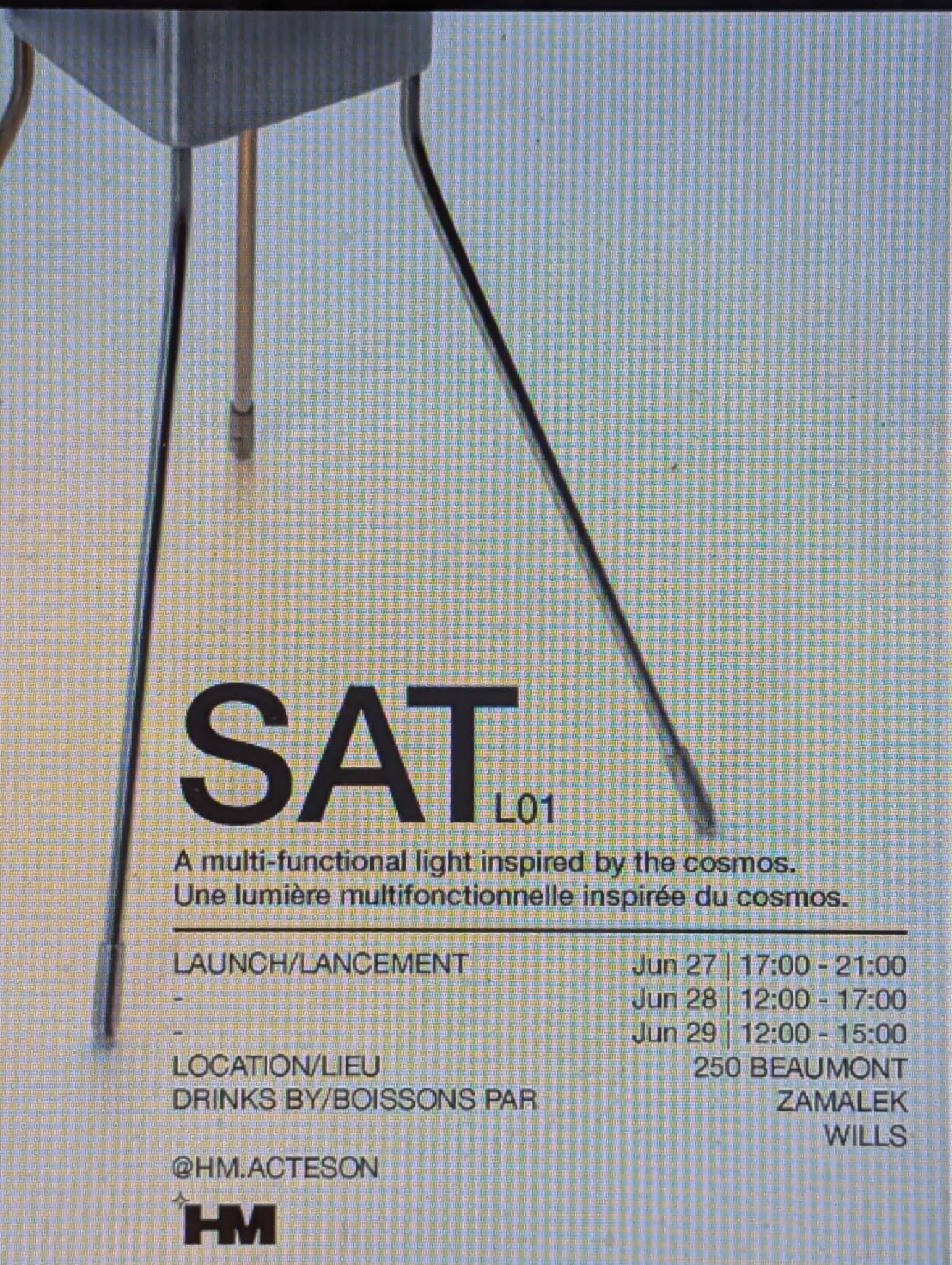 SAT-L01 Lamp Launch by HM.Acteson