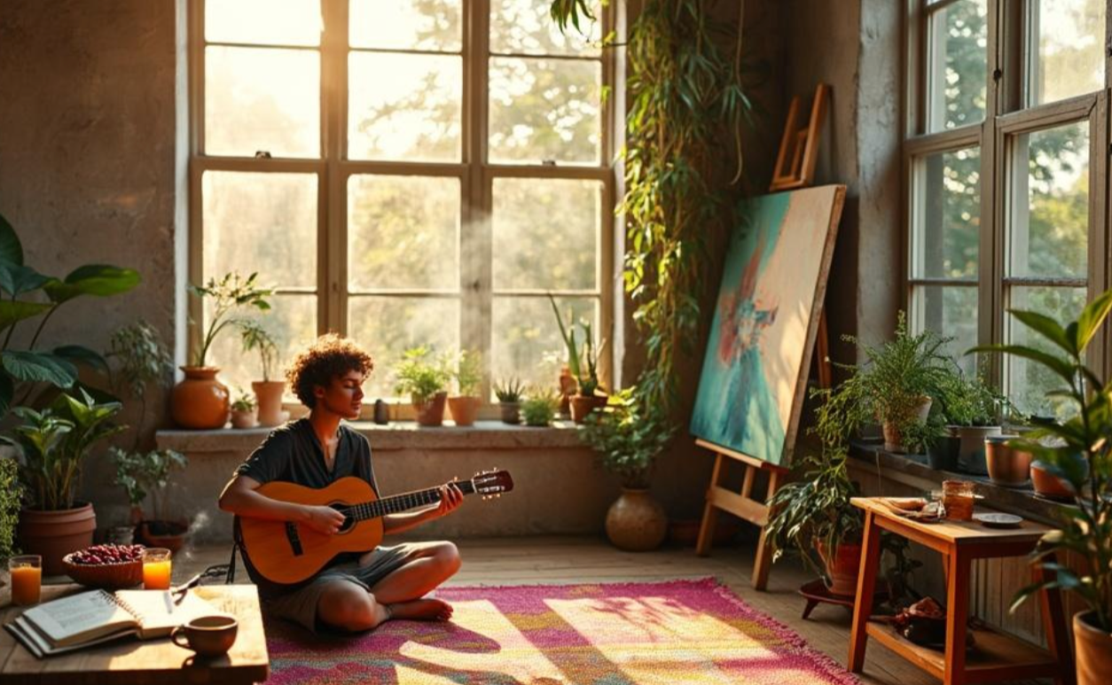 musicians in sunlit loft - montreal -oversome creative burnout