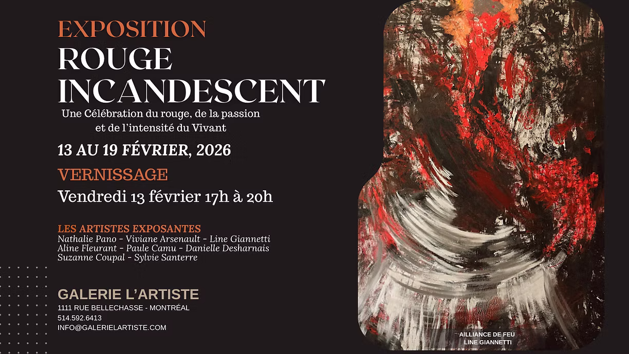 Rouge Incandescent | Galerie L’Artiste