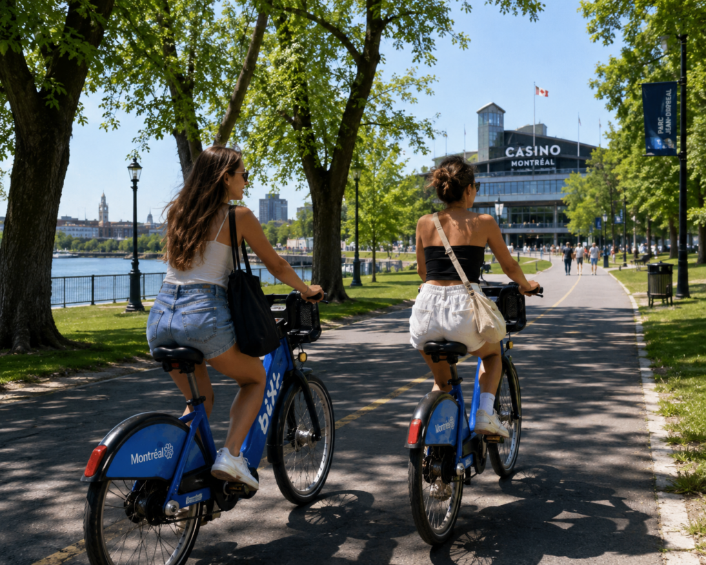 Casino de Montréal - BIXI ride through the islands.
