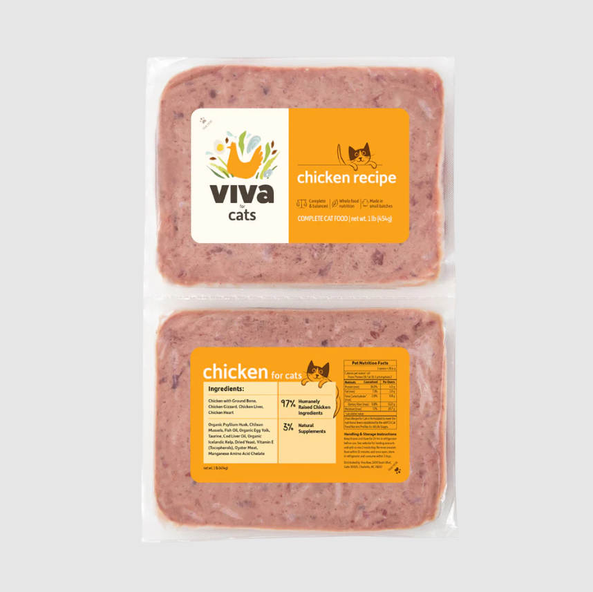 viva raw chicken for cats.