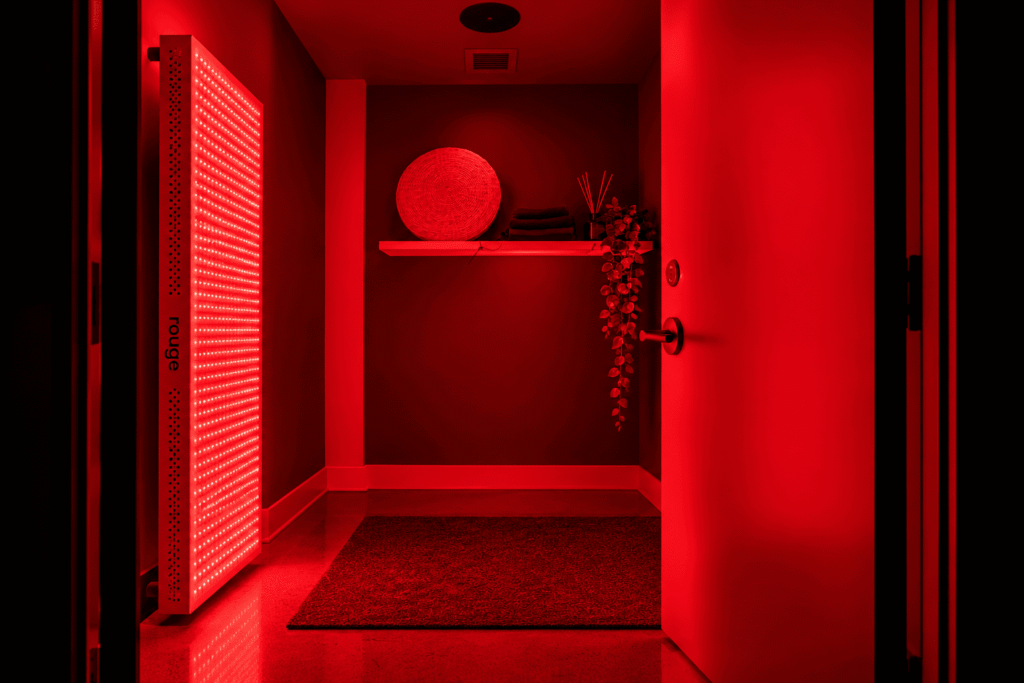 Perfect visual transition from the warmth of the sauna into JOY's recovery side. Best Kept MTL