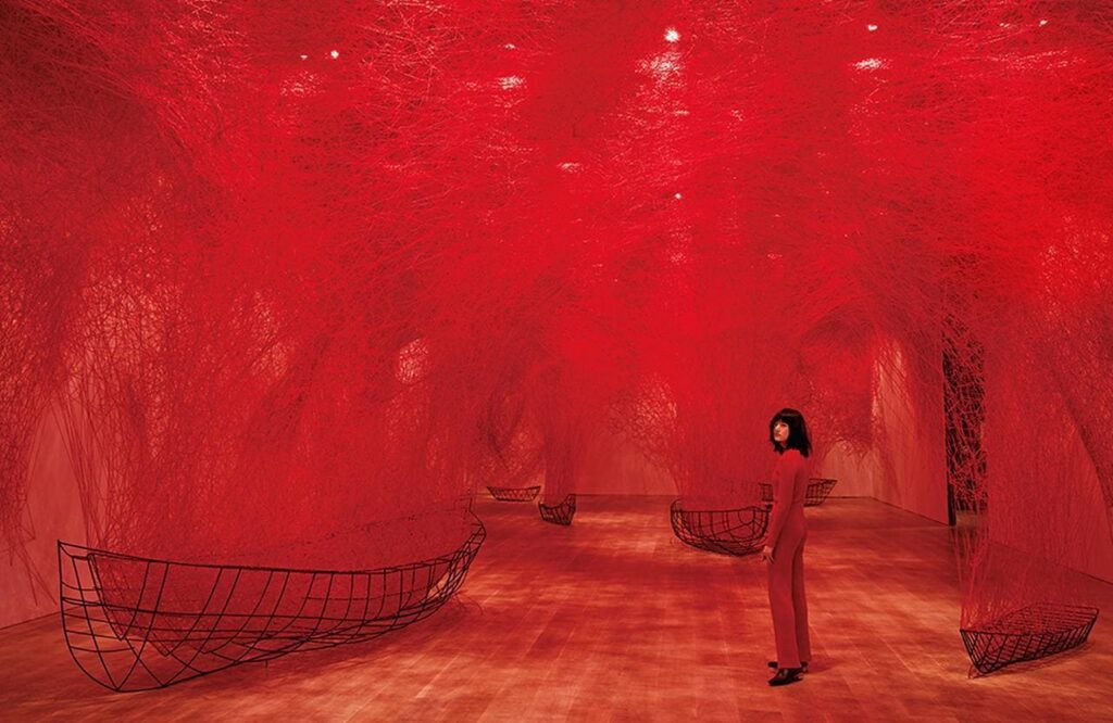 1. Chiharu Shiota — The Soul Trembles