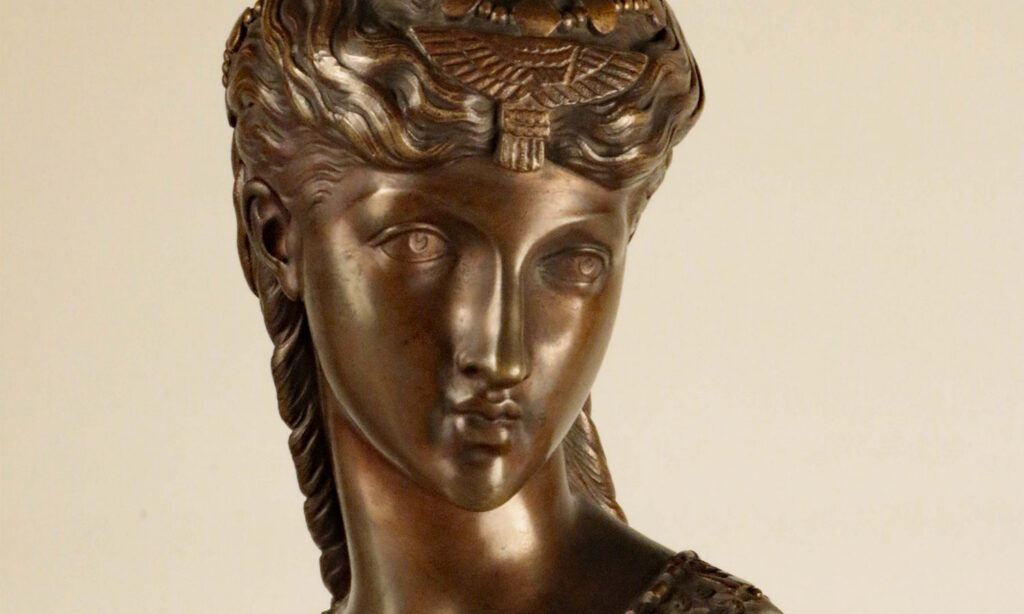 Bronze sculptural face from Grand Central’s antique collection