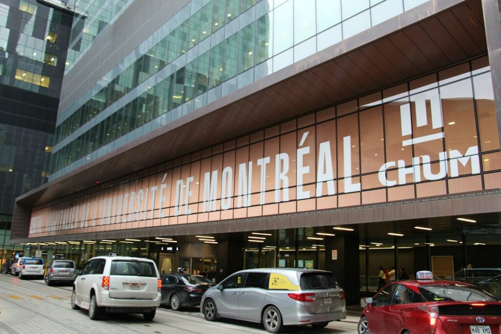 Montreal fall street during cold and flu season