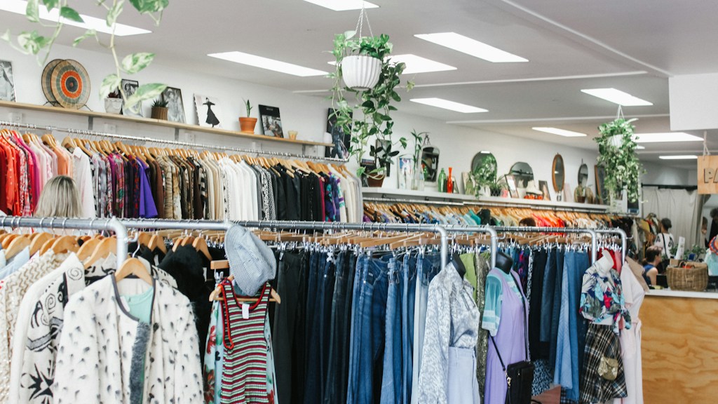 Secondhand clothing and vintage shopping; illustrative photograph